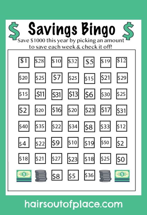 10 Savings Challenge ideas for 2019 including a 52 week savings challenge, bi weekly challenge, 30 day savings challenge and more! Save money this year in a fun and easy way! #money #cash #printables #personalfinance #savings #budgeting Savings Bingo, Savings Challenge Ideas, Weekly Savings Plan, 52 Week Money Challenge, Saving Money Chart, Savings Chart, 52 Week Savings Challenge, Money Chart, 52 Week Savings