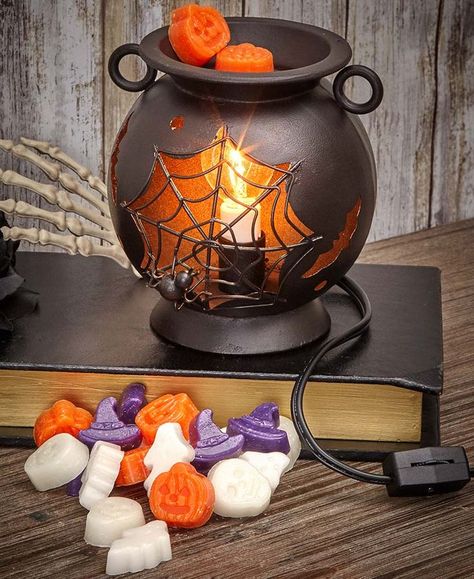 Halloween Wax Warmer, Halloween Tart, Outdoor Decor Halloween, Spooky Bedroom, Warm Halloween, Witch's Cauldron, Witchs Cauldron, Wax Melter, Tart Warmer