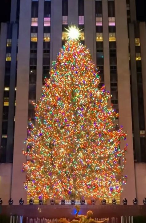 Loves_NYC Instagram. Christmas Tree at Rockefeller Center. 2020. Christmas Tree Nyc, New York Christmas Tree, Christmas Lights Wallpaper, Rockefeller Center Christmas Tree, Rockefeller Center Christmas, Big Christmas Tree, Christmas Tree Wallpaper, Nyc Christmas, Christmas Wallpaper Backgrounds