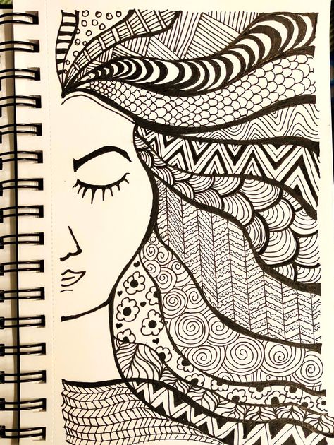 The doodle took 1.5hrs to complete. Using Brusto sketch pad with uni ball micron pens. Happy Doodling ✨ Doodle Art Unique, Mini Diary, Spiral Drawing, Doodling Art, Mandala Arts, Satisfying Art, Zen Doodle Patterns, Doodle Art Journals, Single Line Drawing