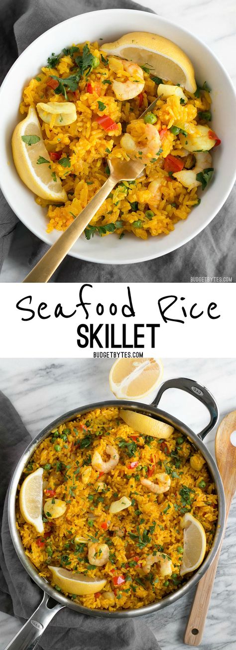 Seafood Rice Recipe, Mixed Seafood Recipe, Seafood Rice, Seafood Mix, Food Rice, Rice Skillet, Seafood Paella, Paella Recipe, Food Plate