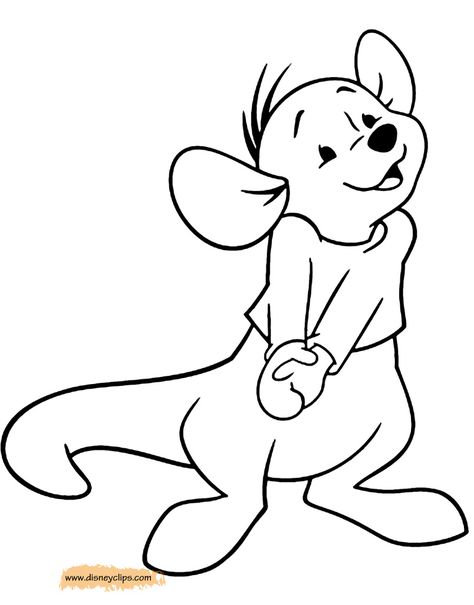 Cute #roo Roo Tattoos, Whinne Pooh Drawings, Winnie The Pooh All Characters Drawing, Classic Winnie The Pooh Coloring Pages, Winnie The Pooh And Piglet Coloring Pages, Coloring Winnie The Pooh, Roo Winnie The Pooh, Winnie The Pooh Tattoos, Disney Coloring Sheets