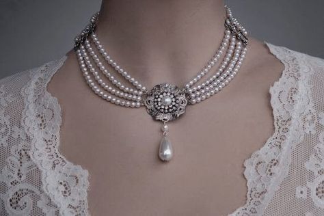 Pink Pearl Wedding Jewelry, Western Jewellery, Diy Jewellery Designs, Diamond Necklace Designs, Fancy Necklace, Western Jewelry, Pearl Wedding, Pink Pearl, Jewellery Designs