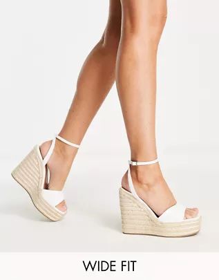 Shoes for Women | Flat, Designer & Wide-fit Shoes | ASOS College Graduation Shoes, Wedge Heel Outfit, Summer Wedges Shoes, White Espadrilles Wedges, White Wedge Heels, Bridal Wedges, Colorful Wedges, Graduation Shoes, Summer Shoes Wedges