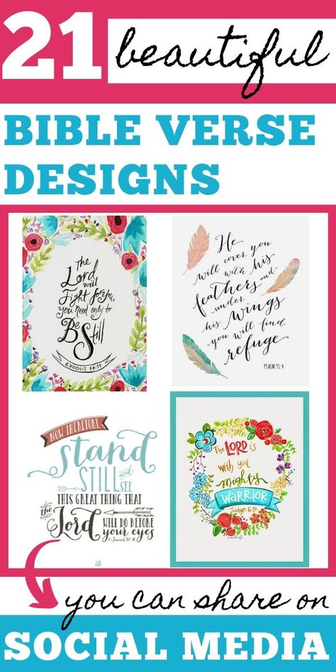 If you love sharing the Bible and God's Word with others & are looking for a creative way to do it, here's some inspiration! You'll find 21 beautiful graphics that are perfect for sharing on all your social media platforms! God's Word is alive & active! Getting out there can change someone's life! Come see some beautiful Scripture designs as a way to share your faith, many also free printables! #bibleverse #wallpaper #socialmedia #freeprintable #scripture #faith #encouragement Verse Backgrounds, Scripture Wallpaper, Affirmation Board, Faith Encouragement, Free To Use Images, Beautiful Scripture, Beautiful Bible Verses, Christian Quotes Prayer, Positive Quotes Motivation