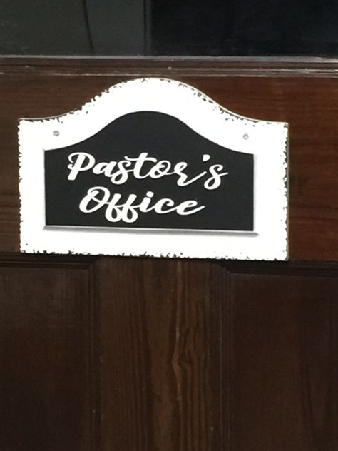 Pastor Office Design, Pastors Office Decor Ideas, Pastor Office Decor Ideas, Pastor Office, Pastors Office, Church Signage, Church Interior Design, Office Decor Ideas, Office Signage