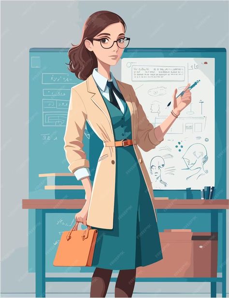 Premium Vector | A flat illustration of professor with simple background Stationery Templates, Simple Background, Flyer Maker, Business Card Maker, Poster Invitation, Poster Maker, Presentation Template Free, Simple Backgrounds, Flat Illustration