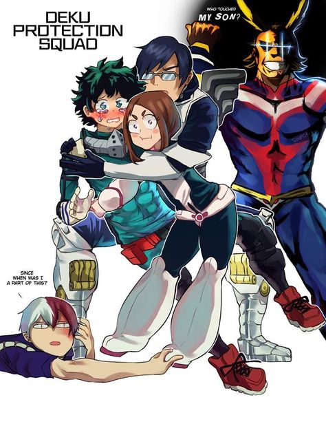 Deku protection squad | My Hero Academia Amino Vigilante Deku, Mha Wallpaper, Deku Boku No Hero, My Hero Academia 2, Anime Board, My Hero Academia Shouto, My Hero Academia Memes, Buko No Hero Academia, Boku No Hero Academia Funny