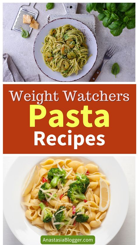 Pasta Recipes for Weight Watchers Weight Watchers Pasta Recipes, Ww Pasta, Recipes For Weight Watchers, Weight Watchers Pasta, Chicken Enchilada Pasta, Creamy Shrimp Pasta, Weight Watchers Meal Plans, Easy Clean Eating Recipes, Chicken Parmesan Pasta