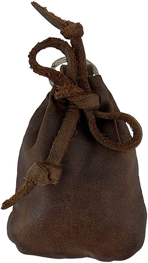 Amazon.com: Hide & Drink, Leather Mini Medieval Pouch Keychain, Coin Organizer, Change Holder, Accessories, Handmade Includes 101 Year Warranty (Bourbon Brown) : Clothing, Shoes & Jewelry Medieval Pouch, Fairy Pouch, Pouch Keychain, Coin Organizer, Brown Clothing, Tiny Bag, Nails Today, Coin Bag, Accessories Handmade