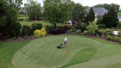 Backyard Golf, Green Backyard, Golf Diy, Green Construction, Golf Green, Better Homes And Garden, Backyard Inspo, Backyard Design, Lawn Care