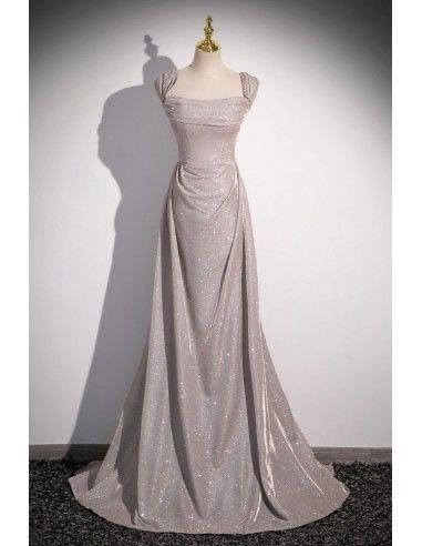 Photo - Google Photos Shiny Long Dresses, Grey Grad Dresses, Grey Graduation Dress, Half Sleeve Prom Dress, Winter Wonderland Prom Dress, Simple Pretty Dresses, Ethereal Gala Dresses, Silver Formal Dress Long, Star Wars Prom Dress