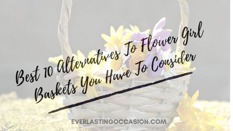 Best 10 Alternatives To Flower Girl Baskets You Have To Consider! Find out what the other options are, whether or not a flower girl needs a bouqet and what your options are instead of a flower girl if you decide one is not for you #flowergirl #wedding #weddingceremony #weddingday Alternative To Flower Girl, Bridesmaid Bouquet Alternatives Winter, Flower Girl Ideas Instead Of Petals, Alternatives For Flower Girls To Carry, Flower Girl Ideas To Carry, Flower Girl Bouquet Alternative, Flower Girl Basket Alternative, Flower Girl Baskets, Girl Needs