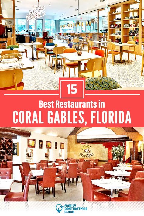 Want to see the best restaurants in Coral Gables, FL? We’re FamilyDestinationsGuide, and we’re here to help: From incredible brunch spots and amazing places to eat dinner, to local foodie spots and hidden gems, discover the BEST Coral Gables restaurants - so you get memories that last a lifetime! #coralgables #coralgablesrestaurants #restaurantsincoralgables #bestrestaurantsincoralgables #placestoeatcoralgables Lunch Places, Coral Gables Florida, Miracle Mile, Brunch Places, Florida Restaurants, Family Destinations, Brunch Spots, Coral Gables, Sunshine State