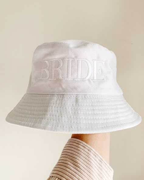 Bride Bucket Hat A cute gift for your bride - honeymoon necessity ! Honeymoon hat Bride hat Bachelorette hat Bridal shower Follow my shop @gianna.tomeo on the @shop.LTK app to shop this post and get my exclusive app-only content! #liketkit #LTKunder50 #LTKwedding #LTKstyletip @shop.ltk https://liketk.it/3BTo0 Bridesmaids Accessories, Bachelorette Inspo, Bachelorette Hats, Accessories Bride, Bachelorette Party Weekend, Bride Sweatshirt, Bachelorette Party Planning, Bridal Bachelorette Party, Bride Hat