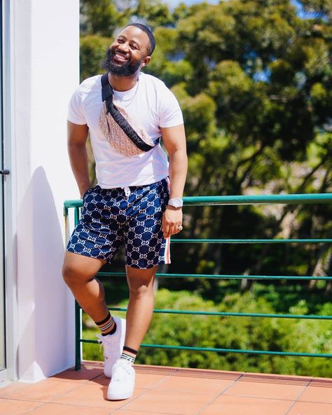 Cassper Nyovest In These Gucci Shorts Is All The Weekend Style Inspo You Need - Cassper Nyovest Wallpaper, High Fashion Brands, Cassper Nyovest, Gucci Shorts, Burberry Crossbody Bag, Effect Photo, High Fashion Branding, 2019 Style, Dark Sunglasses