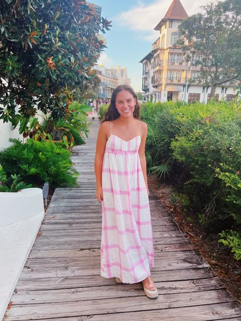 Cute Summer Maxi Dresses, Florida Outfits In November, Southern Mom Outfits, Outfits For The Bahamas, Carribean Vacation Outfits, Summer Dresses Long, Long Summer Dress, Preppy Dresses, Rosemary Beach