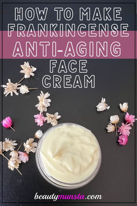 Easy recipe: DIY frankincense anti-aging cream! Did you know by combining healing natural oils like argan oil and butters like shea butter, you can make your very own homemade anti-aging cream? Homemade Face Cream Recipes, Anti Aging Face Cream Diy, Frankincense Anti Aging, Face Cream Diy, Natural Beauty Hacks, Carrier Oils For Skin, Shae Butter, Argan Oil Face, Face Cream Recipe