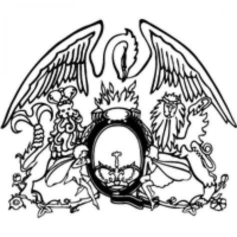 Logo of Queen Crest (Original) Queen Logo, Johnny Rotten, Queen Tattoo, Freddy Mercury, Linda Ronstadt, Origin Story, Simple Designs To Draw, Roger Taylor, Queen Freddie Mercury