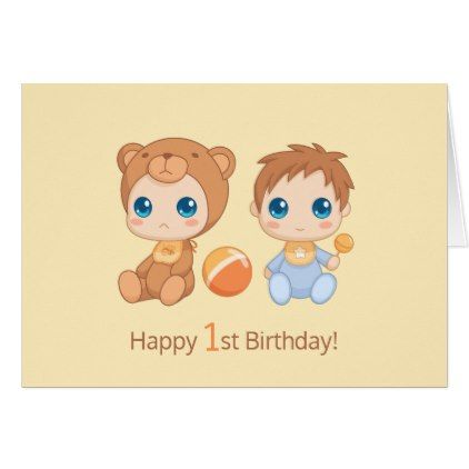 Baby Boy Twins First Birthday Yellow Blank Card Twins First Birthday, Baby Birthday Card, First Birthday Girl, Twins Birthday, Yellow Birthday, Baby Twins, Twins 1st Birthdays, Bear Invitations, Twin First Birthday