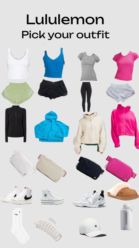 #lululemon #pickyouroutfit #style Lululemon Recommendations, Lululemon Girl, Pick Your Outfit, Girly Gifts Ideas, Lululemon Outfit, Cute Middle School Outfits, Preppy Inspiration, Pick Outfits, Lululemon Outfits