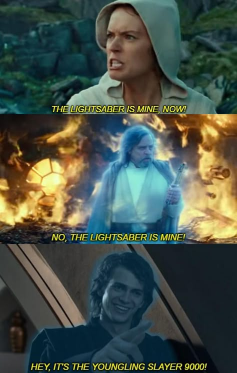 Funny Star Wars Memes, Star Wars Meme, Star Wars Quotes, Star Wars Funny, Star Wars Facts, Funny Star Wars, Star Wars Jokes, High Ground, Star Wars Comics