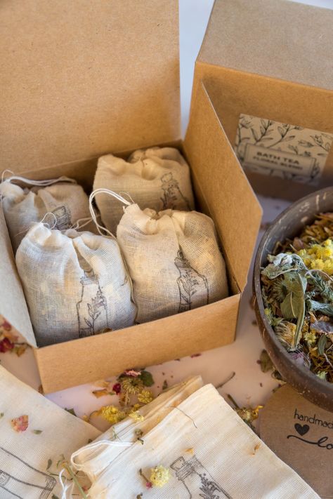 Bath Tea Soak, Floral Bath Soak, Sore Body, Floral Bath Salts, Bath Tea Bags, Tub Tea, Tea Bath, Box Gifts, Bath Tea