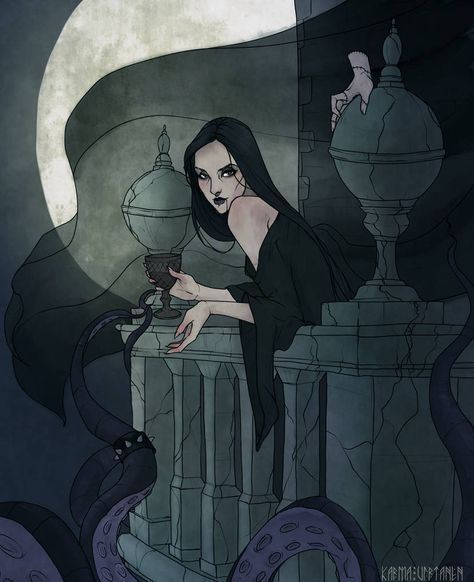 Morticia Adams Aesthetic, Charles Addams, Gomez And Morticia, Gomez Addams, Morticia Addams, Character Inspo, Witch Art, Addams Family, Wednesday Addams