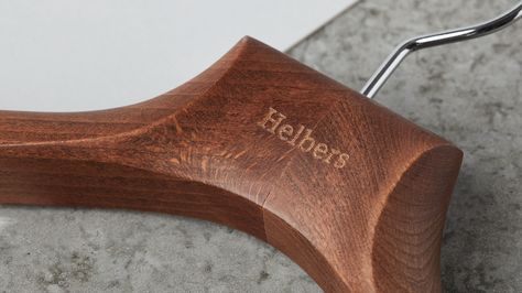 Helbers (Only) Wooden Coat Hangers, Blog Design Inspiration, Suit Hangers, Brand Presentation, Fashion Fantasy, Corporate Identity Design, Visual Branding, Wooden Hangers, Graphic Design Studios