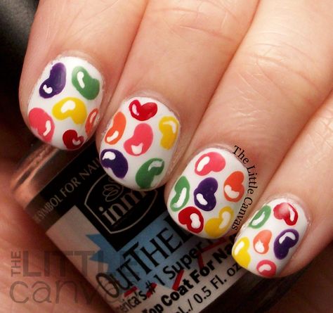 Twinsie Tuesday - Gifted Polish - Jelly Bean Nail Art Food Nail Art, Easter Nail Art Designs, Food Nails, Easter Nail Art, Colorful Nail, Jelly Bean, Easter Nails, Cute Nail Art, Nail Polish Designs