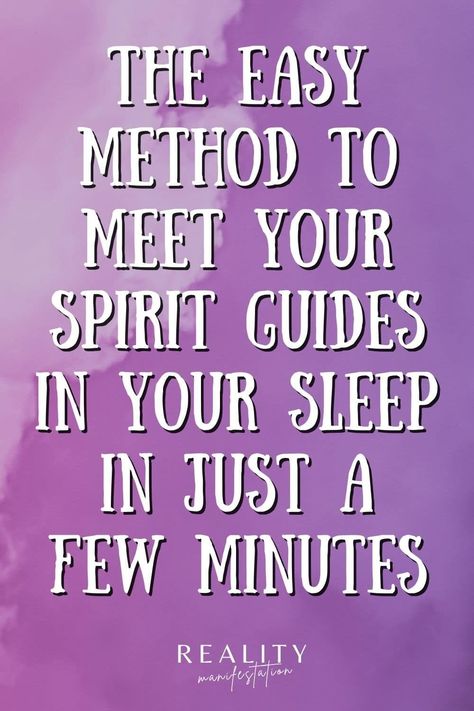 The fast and easy method to meet your spirit guides in just 5 steps that will open you up to clear communication with your guides in your dreams. #SpiritGuides #SpiritualGuidance How To Meet Your Spirit Guide, Banishing Spell Spirit, Spirit Guide Signs, Spirit Guides Meditation, Spirit Guide Messages, Banishing Spell, Spiritual Medium, Energy Consciousness, Spiritual Ascension