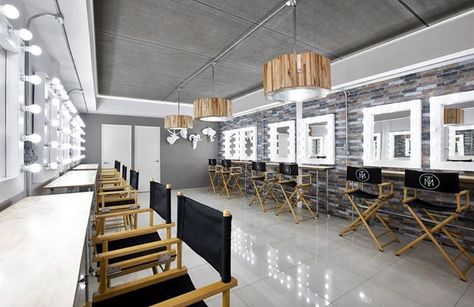 Makeup School Interior Design, Makeup Academy Interior Design, Makeup School Interior, Makeup Academy Interior, Makeup Studio Lighting, Makeup Studio Decor, Business Office Decor, Room Studio, Spa Interior