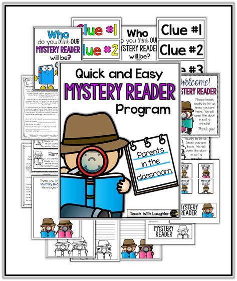 Quick and easy! Mystery readers in the classroom! Classroom Mystery Reader, Mystery Reader Ideas, Guest Readers In The Classroom, Mystery Readers In The Classroom, Classroom Hacks, Grade School, Guided Reading, Second Grade, First Day Of School