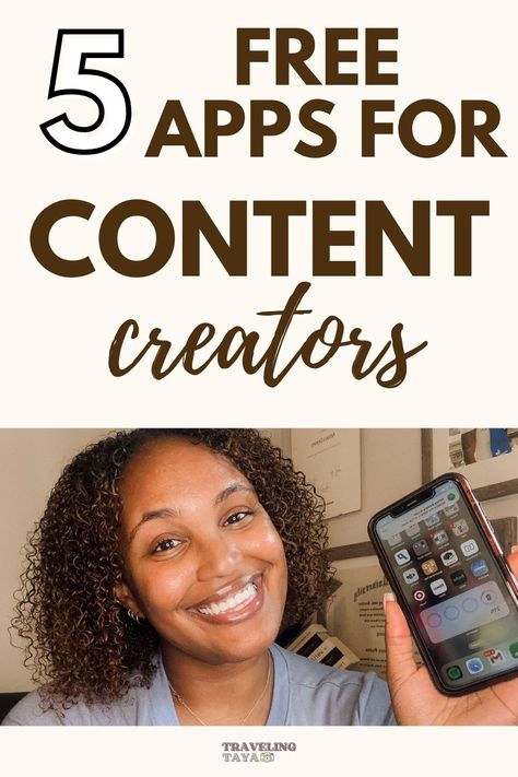 Discover the top 5 free apps that can help content creators streamline their workflow, create stunning visuals, and stay organized! These must-have tools are perfect for creators looking to level up without breaking the bank. #contentcreator  content creator tips, free apps for creators, apps for content creators, create content, organize content, boost productivity, visual storytelling, UGC creators, brand collabs, social media tools, content creation tools, workflow apps Apps For Content Creators, Ugc Creators, Best Free Apps, Content Creator Tips, Content Creation Tools, Social Media Tools, Brand Collaboration, Social Media Growth, Content Planning