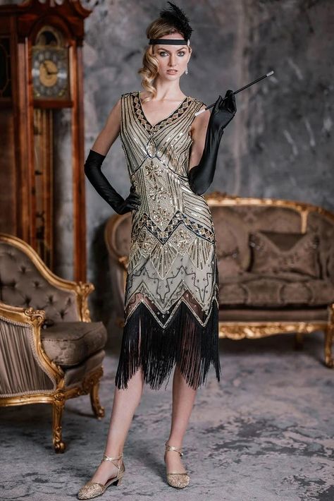 1920s Inspired Dresses, Style Année 20, 1920s Fashion Dresses, Style Vert, Retro Stage, Easter Dresses For Toddlers, Look Boho Chic, 1920s Outfits, Gatsby Dress