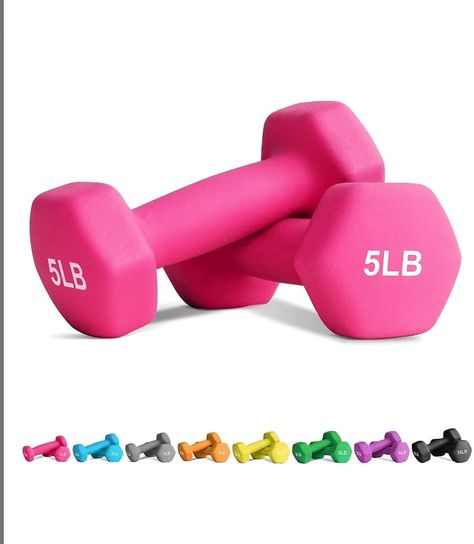 Equipment Workouts Strength Training Free Weights for Women, Men, Seniors and Youth (1, 2, 3, 4, 5, 6, 8, 10, 12, 15 lb) HEXAGONAL SHAPE HAND WEIGHT: The Hex shape of the dumbbells prevents them from rolling and stays in place when not in use. Prevents damage to floors and protects weights from cracking and chipping. Durable cast-iron hand weight dumbbells are ideal for light weightlifting and muscle toning. Workout Wishlist, Feminine Advice, Pregnancy Care Package, Gymnastics Equipment For Home, Home Gym On A Budget, Gym Items, Workouts Strength Training, Workouts Strength, Gym Equipment Workout