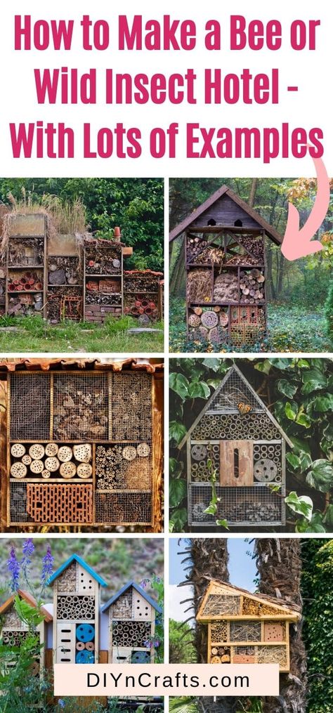 School Enterprise Ideas Projects, Wild Bee House, Insect Hotel Ideas, Bug House Ideas, Pallet Bug Hotel Ideas, Diy Pollinator Hotel, How To Build A Bug Hotel, Bee Hotel Diy How To Make, Insect Hotels Diy