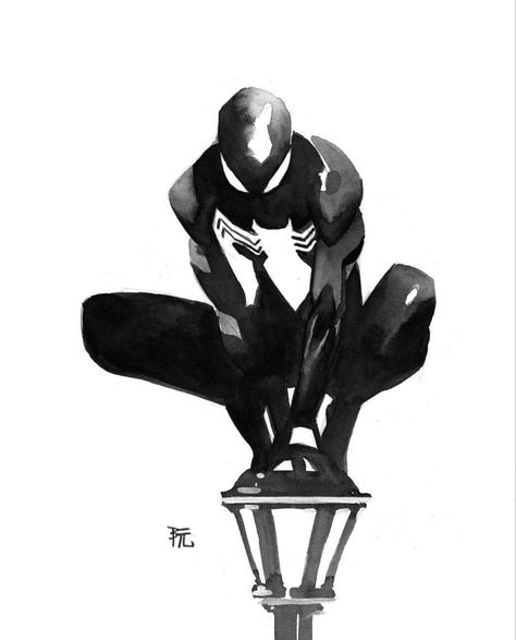 Spiderman Sketch, Spiderman Poses, Spiderman Sketches, Spiderman Tattoo, Spiderman Comic Art, All Spiderman, Symbiote Spiderman, Comic Art Fans, Image Spiderman