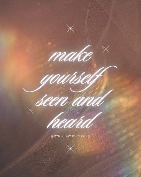 Step into the spotlight of your own narrative – make yourself seen and heard. Your voice matters, your presence is impactful. Break through the barriers of self-doubt, and let your authenticity shine. In a world full of voices, let yours resonate, and in a sea of faces, let yours be recognized. Unleash the power within and leave an indelible mark on the canvas of existence. ✨ 🗣️💜 #JournalingForMentalHealth #MindfulReflections #mentalhealthmatters #mentalhealth #mentalhealthawareness #ment... My Voice Matters, Your Voice Matters, Matter Quotes, Vision Boards, 2025 Vision, Mental Health Matters, Make Yourself, A Sea, Mental Health Awareness