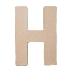 Letter H Crafts, Tissue Paper Fringe, Paper Mache Projects, Paper Mache Mask, Making Paper Mache, Paper Mache Letters, H Words, Unfinished Wood Crafts, Wedding Crafts Diy