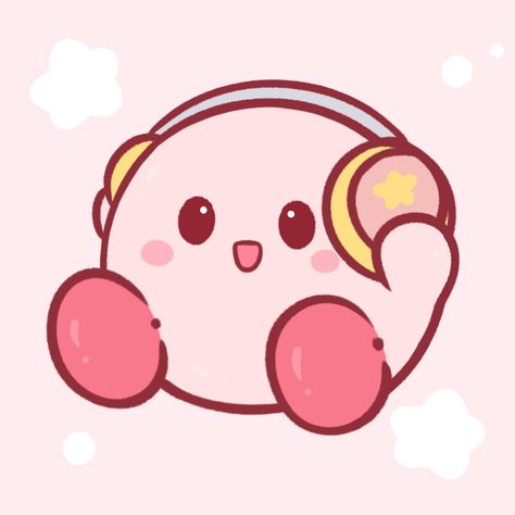 Music App Icon, Kawaii App, Ipad Screen, Mobile App Icon, Kirby Character, Kirby Art, Apple Icon, Themes App, Cute App