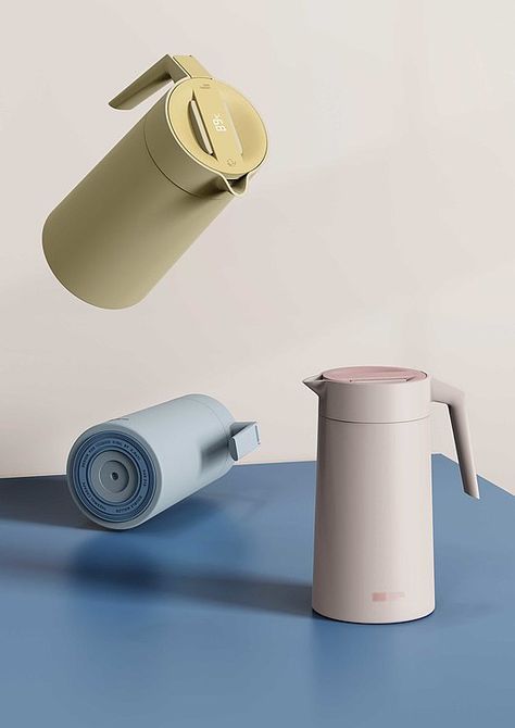 Red Dot Design Award: Smart Thermos Water Thermos, Coffee Thermos Aesthetic, Thermo Mug, Thermos Design, Food Containers Design, Thermos Coffee Mug, Drogon Game Of Thrones, Vegan Milk, China Design