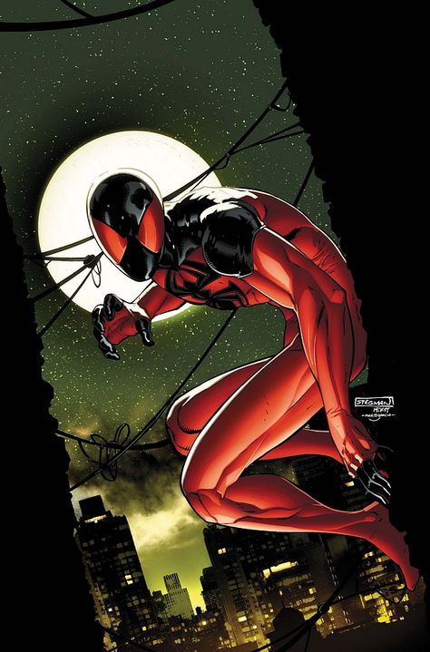 Scarlet Spider issue 3 cover, Lines by Ryan Stegman. Ink by Michael Babinski, Color by Marte Gracia Scarlett Spiderman, Kaine Parker, Scarlet Spider Kaine, Scarlet Spider, Ultimate Spider Man, New Warriors, Iron Spider, Marvel Spiderman Art, Ultimate Spiderman