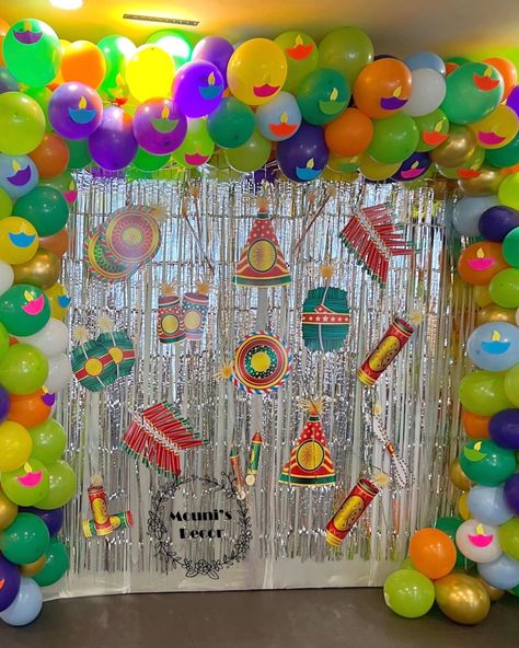 Diwali Backdrop Ideas For School, Diwali Ideas For Preschool, Diwali Celebration In School, Diwali Decoration At Preschool, Diwali Selfie Corner, Bay Decoration Themes Office Diwali, Diwali Decoration For Preschool, Diwali Selfie Booth, Diwali Class Decoration Ideas