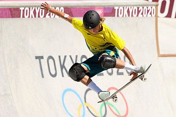 Keegan Palmer: the men's park skateboarding Olympic gold medalist | Photo: Tokyo 2020 Shoe Exhibition, Olympic Gold Medal, Skateboard Park, Olympic Games Sports, Skate Photos, Olympics 2024, Sport Park, Summer Olympic Games, Olympic Gold Medals