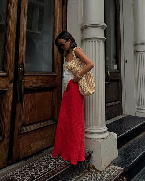 VRG GRL | Our Ena Maxi Skirt in Chilli is always a bold move. | Instagram Vrg Grl, Everyday Fashion, Maxi Skirt, Skirt, Wardrobe, On Instagram, Instagram