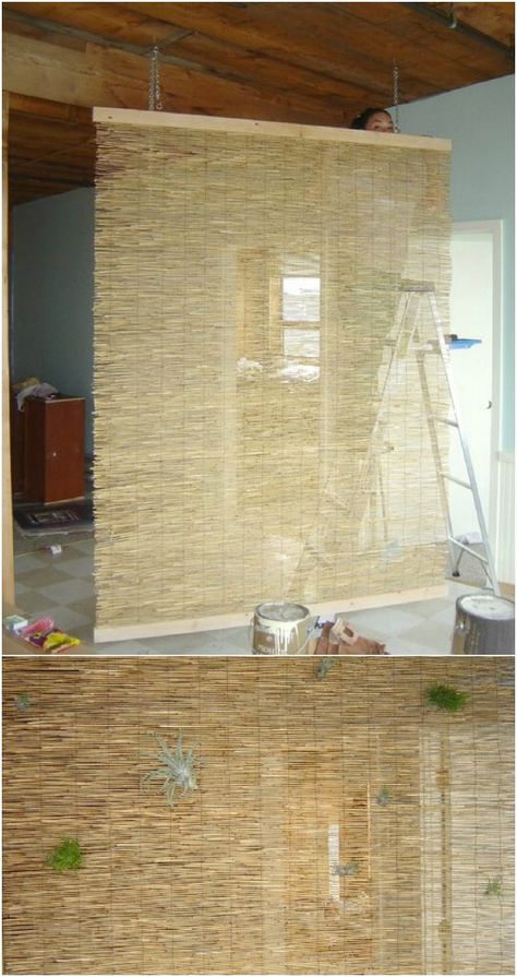 Tropical Style Reed Fencing Room Divider Room Divider Diy, Temporary Room Dividers, Window Treatments Ideas, Room Divider Bookcase, Fabric Room Dividers, Portable Room Dividers, Bamboo Room Divider, Sliding Room Dividers, Living Room Divider