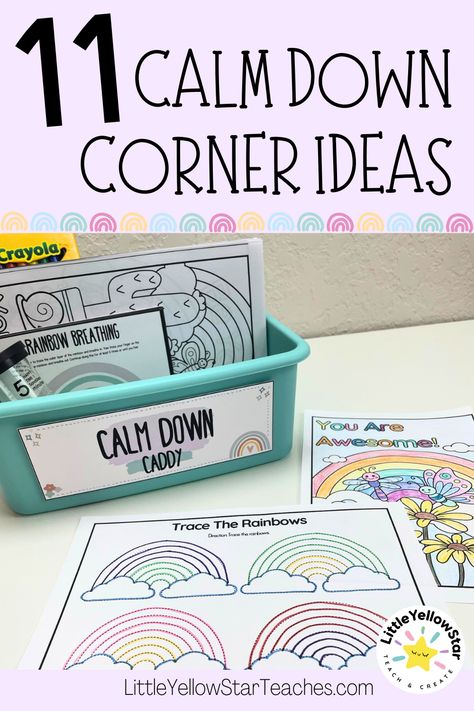 Calming Corner Rules, Calm Corner Ideas For Home, Preschool Calming Corner Ideas, Chill Zone Classroom Ideas, Kindergarten Calm Down Corner, Calming Corner For Toddlers, Diy Calming Corner, Calming Corner Preschool, Quiet Corner Classroom