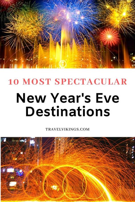 Are you looking for New Years party ideas and best travel destinations to welcome 2020? We've featured the list of the top places with the best atmosphere and biggest New Years Eve celebrations. #newyear #traveldestinations #partyideas #nye Miami New Years Eve, New Years Vacation Ideas, New Years In Iceland, Movies To Watch On New Years Eve, New Years Travel Destinations, New Years Eve New York City, Dubai New Years Eve, Best New Years Eve Destinations, New Years Party Ideas