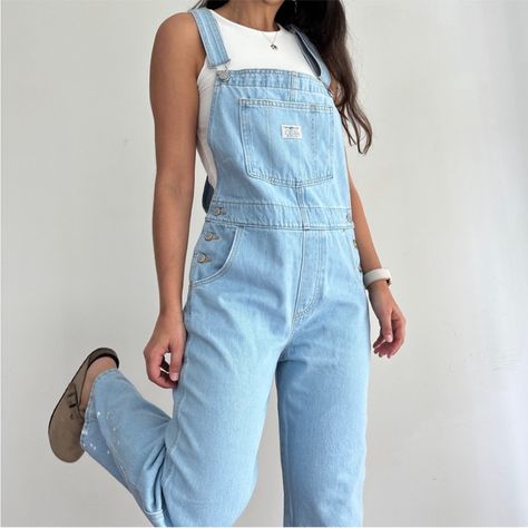 Reposhing This Item I Purchased From @Danisouth. Loved It, But Needed A Different Size! Still New With Tags! Levis Overalls Outfit, Jean Overall Outfits, Overall Outfits, Levis Overalls, Thrift Inspo, Vintage Overalls, Overall Outfit, Overalls Outfit, Thrift Haul